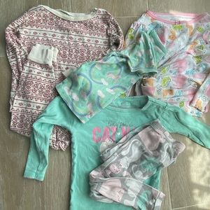 Pajama Bundle 3 sets, with extra unicorn sleep top